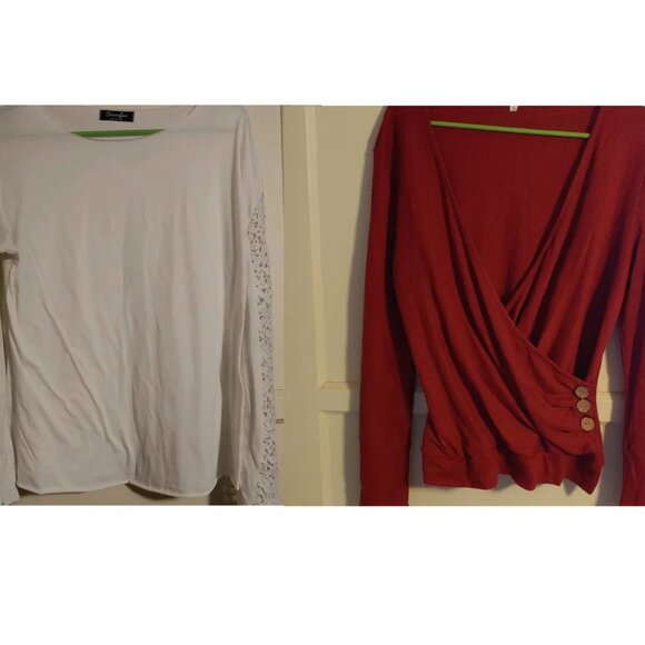 BOGO🎀BUNDLE OF 2- Long Sleeve Tops- Large - Picture 1 of 5
